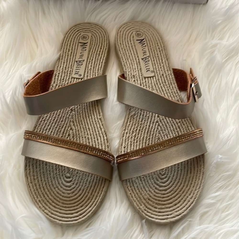 Super cute slip on sandals new in box